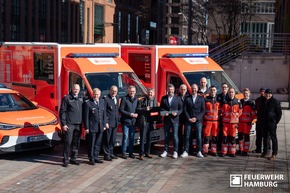 FW-HH: Feuerwehr Hamburg startet Probebetrieb mit vollelektrischen Einsatzfahrzeugen