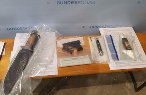 Bundespolizeidirektion Hannover: BPOLD-H: Zahlreiche Feststellungen bei der temporären Waffenverbotszone im Hauptbahnhof Hamburg