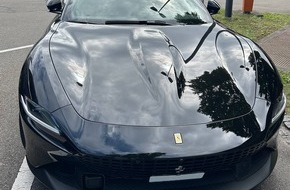 Hauptzollamt Singen: HZA-SI: Tor zum Paradies kostet Ferrari Fahrer über 124.000 Euro/Nach Zollkontrolle am Zollamt Konstanz-Paradiesertor wird in der Schweiz zugelassener Ferrari versteuert