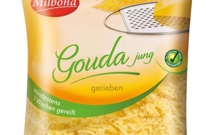 Lidl: Der niederländische Hersteller Delicateur informiert über einen Warenrückruf des Produktes "Milbona Gouda jung gerieben, mindestens 7 Wochen gereift, 250g"