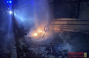 Feuerwehr Recklinghausen: FW-RE: Zwei Brände erforderten schnelle Reaktionen, keine Verletzten!