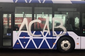 Polizeidirektion Trier: POL-PDTR: Omnibus mit Graffiti besprüht.