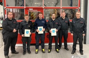 Feuerwehr Gemeinde Rheurdt: FW Rheurdt: Jahreshauptversammlung Löscheinheit Rheurdt - Wieder sieben Neuaufnahmen und zwei Übernahmen aus der Jugendfeuerwehr in die Einsatzabteilung