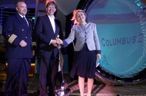 Hapag-Lloyd Cruises: Feierliche Taufe der COLUMBUS 2 vor Palma de Mallorca (BILD)