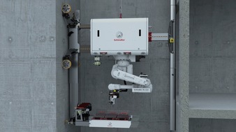 Schindler Deutschland: Schindler startet Installationsroboter Schindler R.I.S.E am Hochhausprojekt 030BLN in Berlin