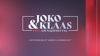 ProSieben: Programmänderung: ProSieben zeigt die Call-in-Show "Joko & Klaas live am Nachmittag - Ihr Problem ist unsere Leidenschaft" am Mittwoch, 16:00 Uhr