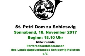 Deutscher Jagdverband e.V. (DJV): Veranstatungshinweis: Landeshubertusmesse im Dom zu Schleswig