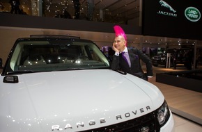 JAGUAR Land Rover Schweiz AG: Andreas Thiel: entre les spectacles et l'Inde une visite au Salon de l'auto de Genève (Image)