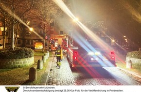 Feuerwehr München: FW-M: Zimmerbrand (Milbertshofen)