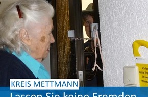 Polizei Mettmann: POL-ME: 77-Jährige wird Opfer von Trickbetrügern: Die Polizei bittet um Zeugenhinweise und warnt vor der Masche der Kriminellen! - Hilden - 1912110