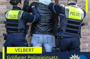 Polizei Mettmann: POL-ME: Schussger&auml;usche l&ouml;sten gr&ouml;&szlig;eren Polizeieinsatz aus: 44-j&auml;hriger Serbe festgenommen - 2606137