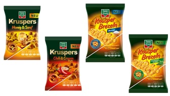 Intersnack Knabber-Gebäck GmbH & Co. KG: Ein knusprig-leckerer Herbstgenuss: funny-frisch präsentiert Kruspers und Knusper Brezeln! (FOTO)