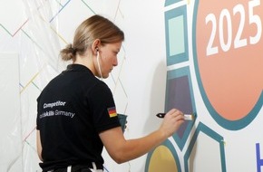 Bundesverband Farbe Gestaltung Bautenschutz: Silbermedaille für Deutschland bei den EuroSkills 2025: Anna Hüllner ist Vize-Europameisterin der Maler und Lackierer