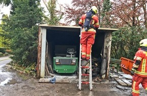 Polizei Mettmann: POL-ME: Ermittlungen nach ungeklärtem Schuppenbrand auf dem Friedhof - Velbert - 2111117