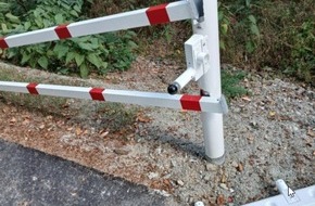 Polizeiinspektion Rockenhausen: POL-PIROK: Schranke am Radweg erneut mutwillig besch&auml;digt