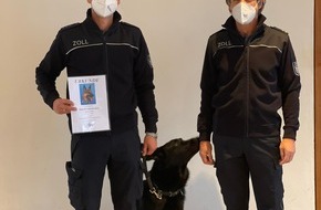 Hauptzollamt München: HZA-M: Münchner Zollhundeteams werden ausgezeichnet