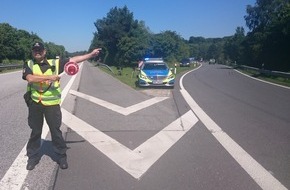 Polizeidirektion Flensburg: POL-FL: Schleswig-Flensburg - Blitzer auf der A7: gefährliche Raser bei Schwerlastkontrolle und Sommerhitze