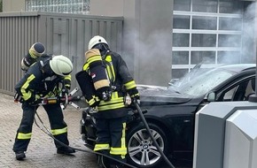 Feuerwehr Hattingen: FW-EN: Pkw brennt auf Tankstellengelände