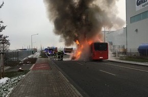 Polizeidirektion Worms: POL-PDWO: Linienbus ausgebrannt