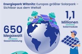 SIGNAL IDUNA Gruppe: Heute ist Eröffnung: Europas größter Solarpark ist sogar aus dem Weltall zu sehen