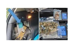 Bundespolizeiinspektion Flensburg: BPOL-FL: Handewitt - Frischhaltedose hinter PKW-Verkleidung dient als Drogenversteck