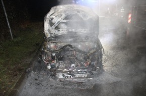 Polizei Düren: POL-DN: Gestohlener Pkw brannte - Zeugen gesucht
