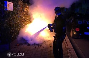Polizeipräsidium Westpfalz: POL-PPWP: Müllcontainer geht in Flammen auf