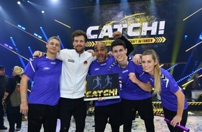 SAT.1: Perfekter Showauftakt für SAT.1 in 2020: "CATCH!" mit Bestwert // Team David Odonkor verteidigt Deutschen Meistertitel im Fangen
