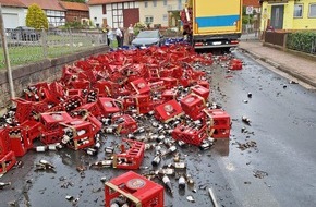 Polizeiinspektion Northeim: POL-NOM: Mangelnde Ladungssicherung führt zu Unfall