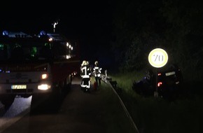 Feuerwehr Gelsenkirchen: FW-GE: Verkehrsunfall auf der BAB A2 9.5.15 22:17Uhr