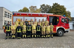 Freiwillige Feuerwehr Alpen: FW Alpen: Erfolgreicher Abschluss der Truppmann Module 1 und 2 der Feuerwehren Alpen, Sonsbeck und Xanten