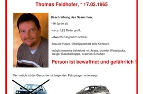 Polizei Düsseldorf: POL-D: Fahndung nach Thomas Feldhofer - Geraubter VW Polo aufgefunden