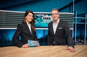 ProSieben: Fake, aber funny! Linda Zervakis, Katrin Bauerfeind und Benni Stark verbreiten am Mittwoch auf ProSieben die "Fake News" des Jahres