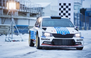 Skoda Auto Deutschland GmbH: SKODA erinnert bei der Rallye Monte Carlo an legendären Triumph vor 40 Jahren (FOTO)