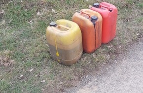 Polizeidirektion Kaiserslautern: POL-PDKL: Kanister mit Altöl illegal entsorgt