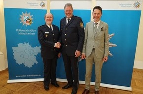 Polizeipräsidium Mittelfranken: POL-MFR: (315) Josef Mehringer in den Ruhestand verabschiedet