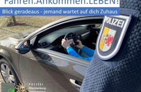 Polizeipräsidium Neubrandenburg: POL-NB: Kontrollen "Fahren.Ankommen.LEBEN!" - Schwerpunkt Handy und Überholen