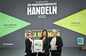 EDEKA ZENTRALE Stiftung & Co. KG: Engagement für Umwelt und Soziales bei EDEKA: Auszeichnung für verantwortungsvolles Handeln für EDEKA Bergmann aus Lüneburg
