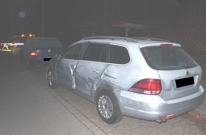 Polizei Minden-Lübbecke: POL-MI: Mercedesfahrer flüchtet nach Unfall