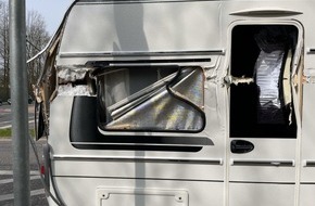 Polizei M&ouml;nchengladbach: POL-MG: Fahrerflucht auf der Hubertusstra&szlig;e - Zeugen gesucht