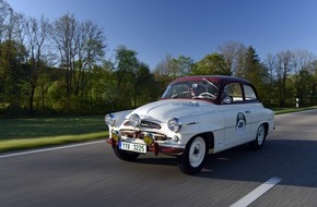 Skoda Auto Deutschland GmbH: Fünf SKODA Oldtimer gehen bei der Hamburg-Berlin-Klassik an den Start (FOTO)