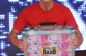 ProSieben: 26,1 Prozent MA für "Schlag den Raab": Stefan Raab gewinnt den Samstag, Hans-Martin 500.000 Euro