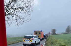 Freiwillige Feuerwehr Horn-Bad Meinberg: FW Horn-Bad Meinberg: eCall-Notrufsystem löst Großalarm zu einem Verkehrsunfall aus - zum Glück nur Blechschaden