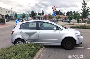 Polizeipräsidium Westpfalz: POL-PPWP: Vorfahrt genommen, in die Seite gekracht