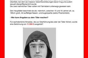 Kreispolizeibehörde Borken: POL-BOR: Bocholt - Belohnung nach Sexualdelikt deutlich angehoben