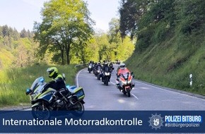 Polizeidirektion Wittlich: POL-PDWIL: Internationale Motorradkontrolle der Polizei Bitburg