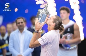 DOSB New Media GmbH: Zverev-Triumph kr&ouml;nt erfolgreiche US Open auf SPORTEUROPE.TV