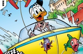 Egmont Ehapa Media GmbH: Donald Duck auf turbulenter Mission am Bodensee im neuen Micky Maus Magazin