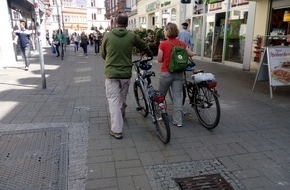 Polizeipräsidium Trier: POL-PPTR: Fahrradfahren in der Fußgängerzone - nur wenn es erlaubt ist