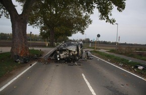 Polizeidirektion Ludwigshafen: POL-PDLU: Pressemeldung der Polizeiinspektion Frankenthal anlässlich eines tödlichen Verkehrsunfalles